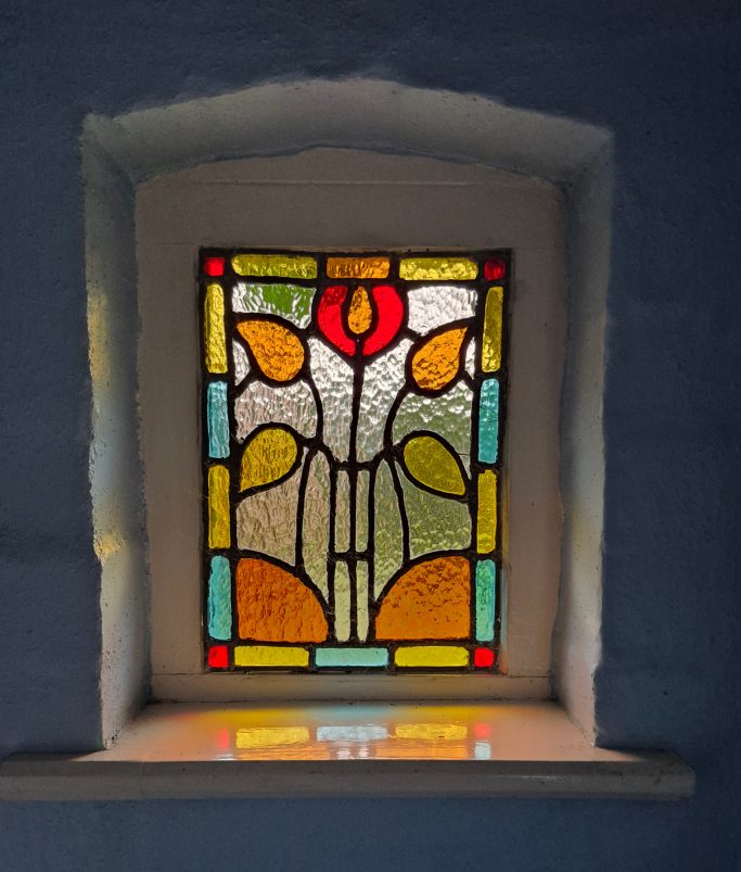 Small stained glass window